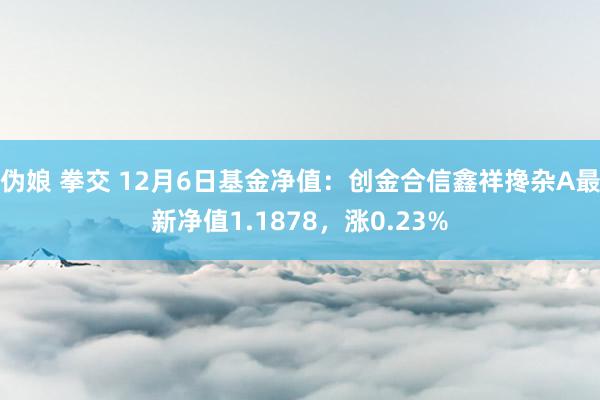 伪娘 拳交 12月6日基金净值：创金合信鑫祥搀杂A最新净值1.1878，涨0.23%
