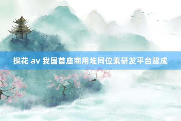 探花 av 我国首座商用堆同位素研发平台建成