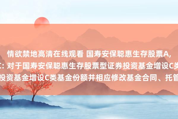 情欲禁地高清在线观看 国寿安保聪惠生存股票A,国寿安保聪惠生存股票C: 对于国寿安保聪惠生存股票型证券投资基金增设C类基金份额并相应修改基金合同、托管左券的公告