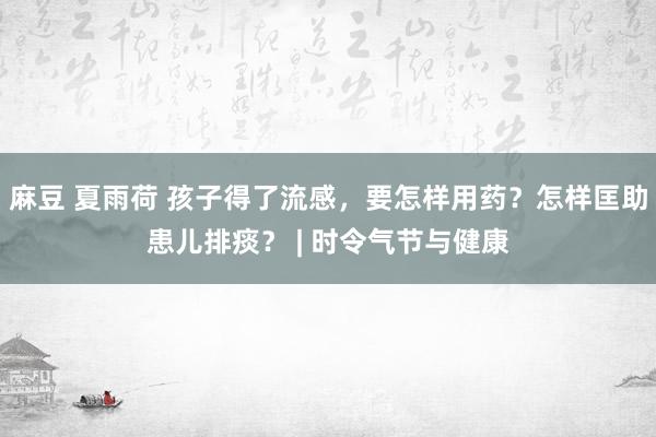 麻豆 夏雨荷 孩子得了流感，要怎样用药？怎样匡助患儿排痰？ | 时令气节与健康